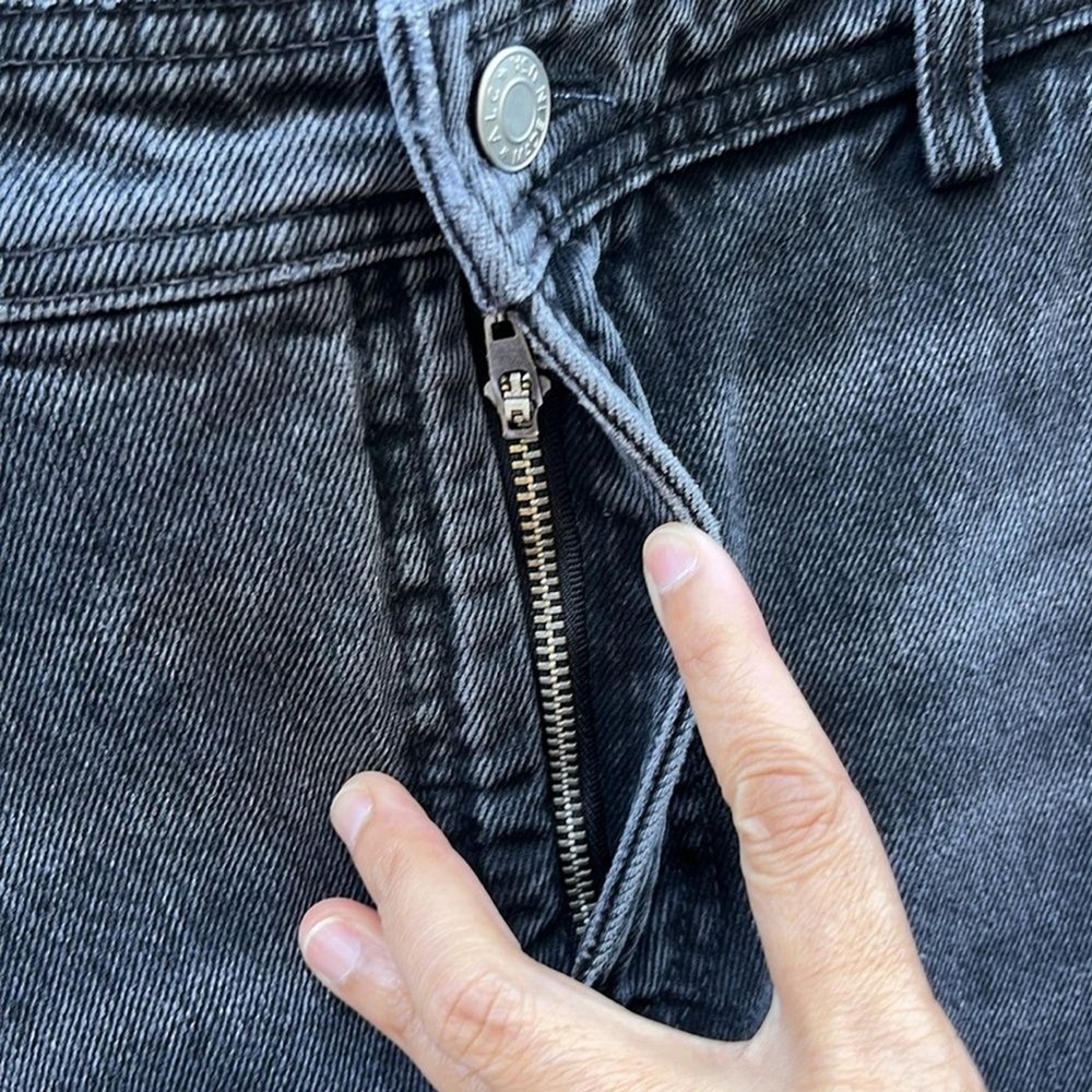 A.L.C Women's Denim Hunter Maxi Skirt size 2 Cotton Washed Black Made in USA NWT - Picture 11 of 16